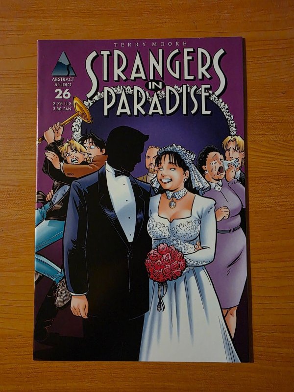 Strangers in Paradise #26 (1999), raw comic book in NM condition — front cover
