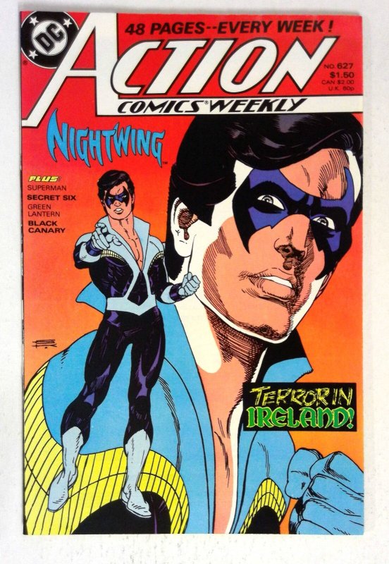 Action Comics #627 (DC Comics, 1988), raw comic book in NM- condition — front cover