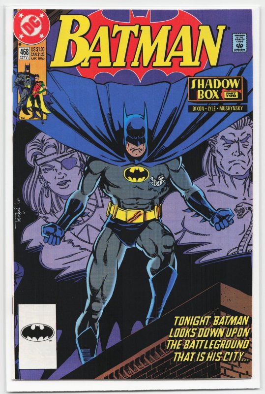 Batman #468 (DC Comics, 1991), raw, ungraded comic book — front cover