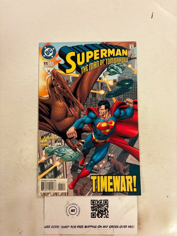 Superman the Man of Tomorrow #11 (DC Comics, 1998), raw comic book in NM condition — front cover