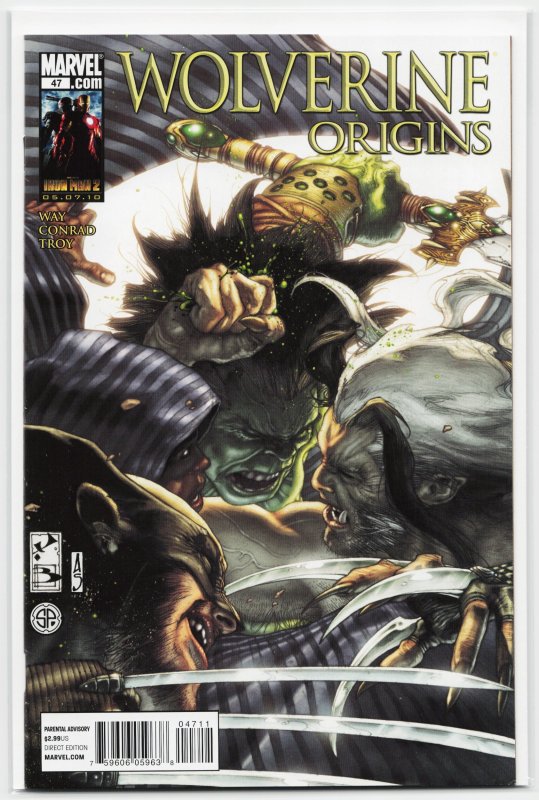 Wolverine: Origins #47 (Marvel Comics, 2010), raw, ungraded comic book — front cover