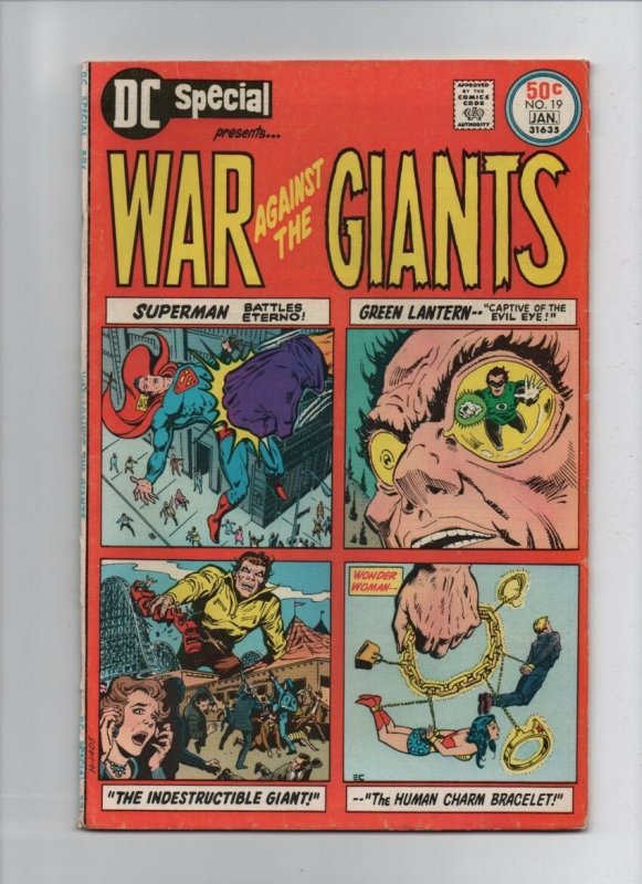 War Against the Giants #19 (1975), raw comic book in 6.5 condition — front cover