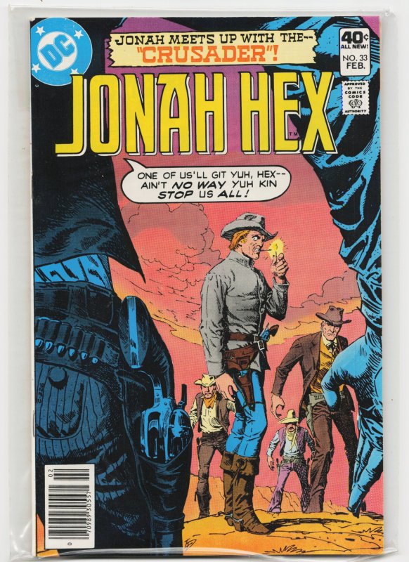 Jonah Hex #33 (DC Comics, 1980), raw, ungraded comic book — front cover