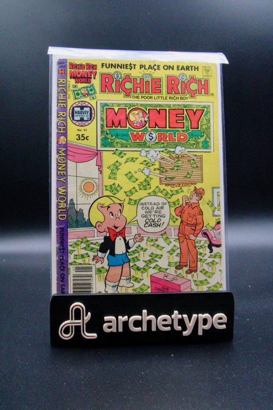Richie Rich Money World #41 (Harvey Comics, 1979), raw comic book in VF- 7.5 condition — front cover