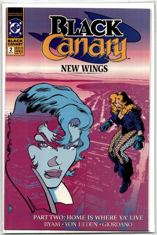 Black Canary #2 (DC Comics, 1991), raw, ungraded comic book — front cover