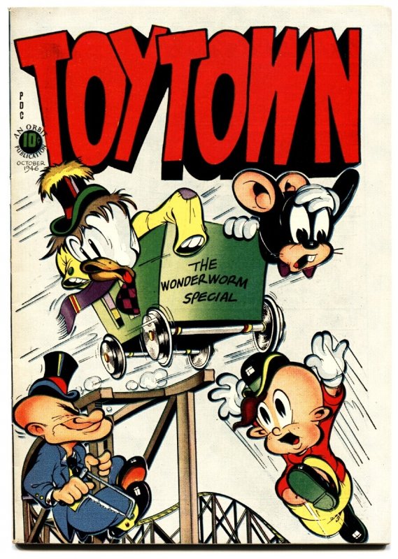 Toy Town #4 (1946), raw comic book in NM- condition — front cover