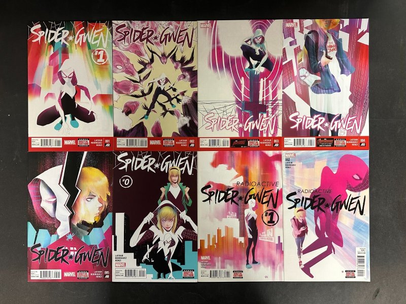 Spider-Gwen (2015) NM #0-34 + Annual + Spider-Women 8 Part Crossover Set (Marvel Comics, 2015), raw comic book in NM condition — front cover