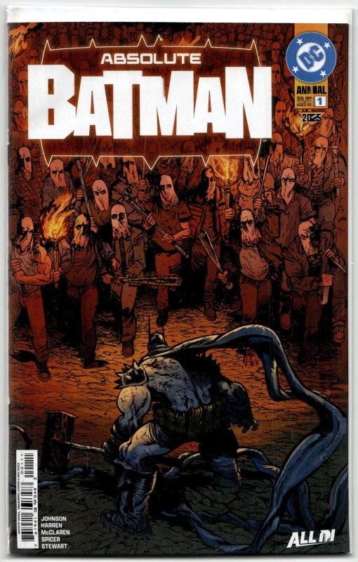 Absolute Batman 2025 Annual (2025) Batman (DC Comics, 2025), raw, ungraded comic book — front cover