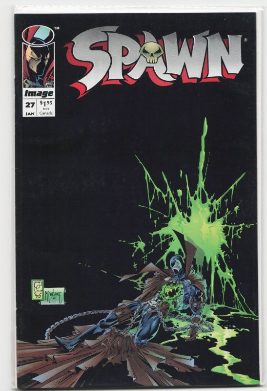 Spawn #27 (Image Comics, 1995), raw, ungraded comic book — front cover