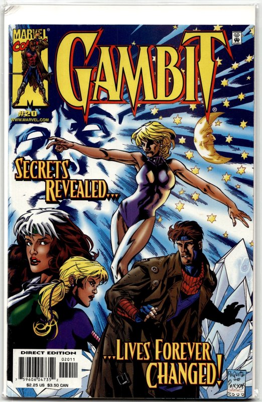 Gambit #20 (Marvel Comics, 2000), raw, ungraded comic book — front cover