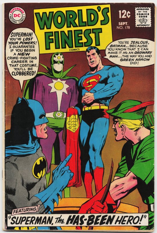 World's Finest Comics #178 (DC Comics, 1968), raw, ungraded comic book — front cover