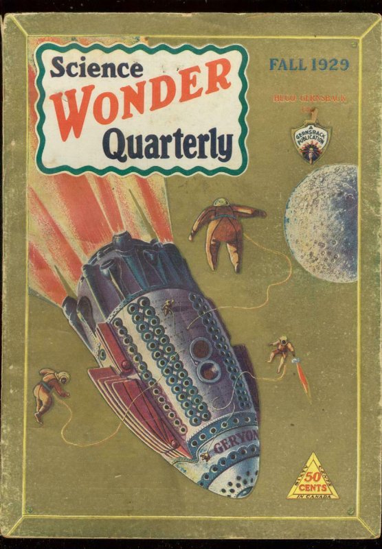 Science Wonder Quarterly #1, raw comic book in VG condition — front cover