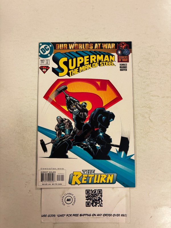 Superman the Man of Steel #117 (DC Comics, 2002), raw comic book in NM condition — front cover