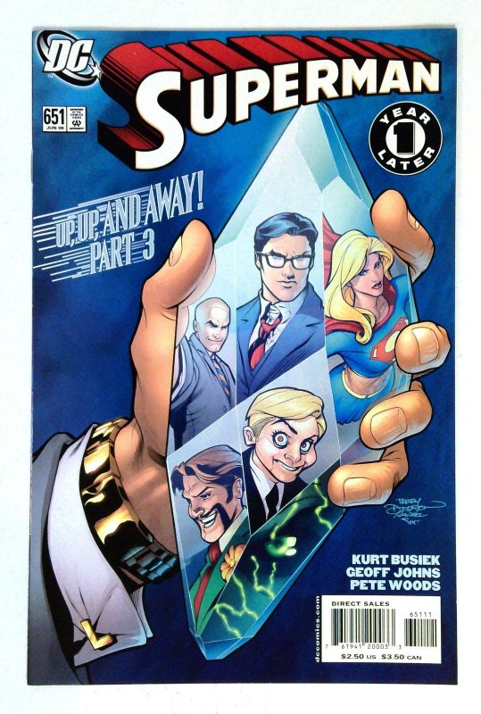Superman #651 (DC Comics, 2006), raw comic book in NM- condition — front cover