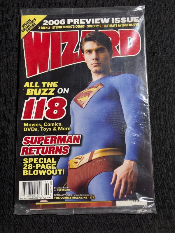 2006 Wizard Comics Magazine #172 (2006), raw, ungraded comic book — front cover