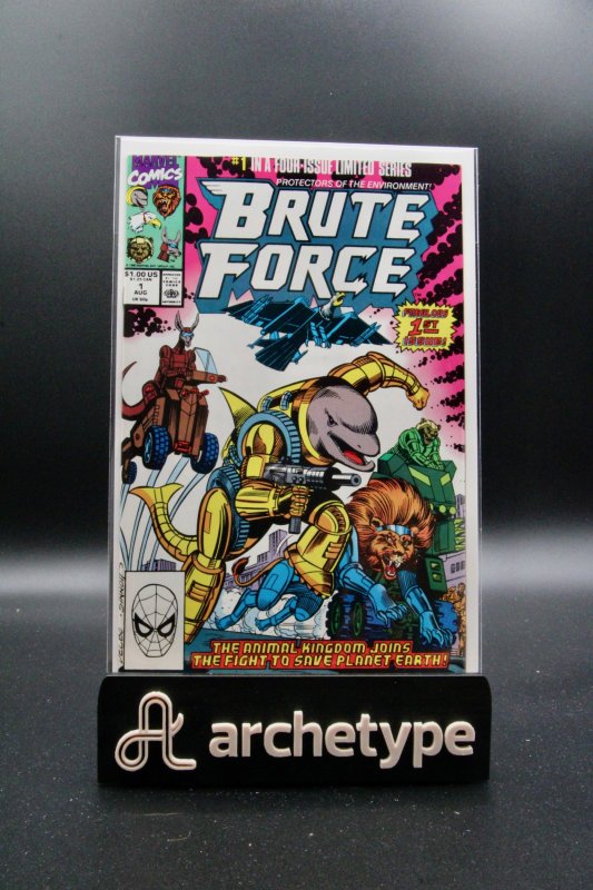 Brute Force #1 (Marvel Comics, 1990), raw, ungraded comic book — front cover