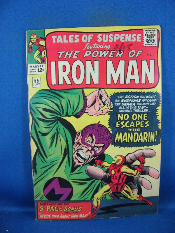 Tales of Suspense #55 (Marvel Comics, 1964), raw comic book in VG+ condition — front cover