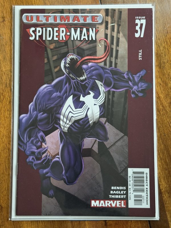 Ultimate Spider-Man #37 (Marvel Comics, 2003), raw comic book in VF 8.0 condition — front cover