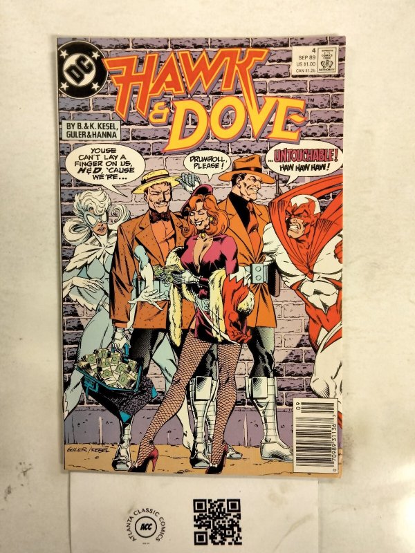 Hawk & Dove #4 (DC Comics), raw comic book in NM condition — front cover