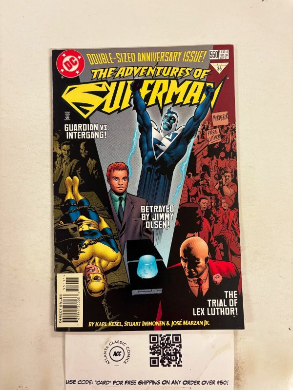 The Adventures of Superman #550 (DC Comics, 1997), raw comic book in NM condition — front cover