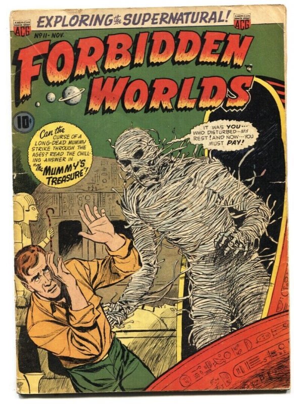 Forbidden Worlds #11 (1952), raw, ungraded comic book — front cover