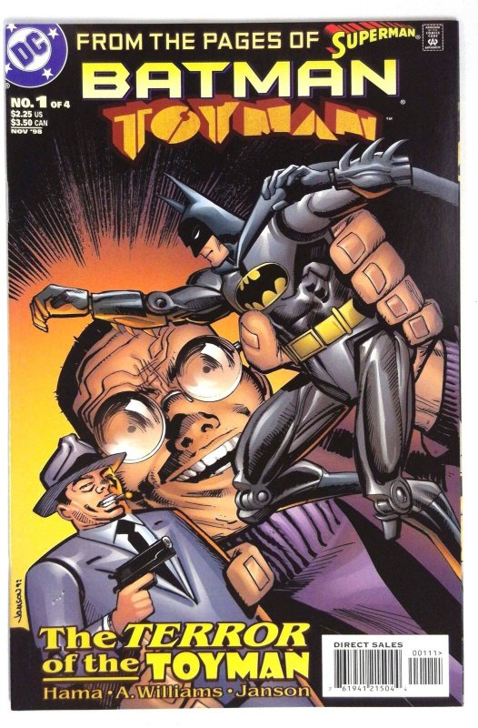 Batman: Toyman #1 (DC Comics, 1998), raw comic book in NM- condition — front cover