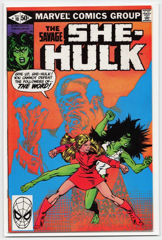 The Savage She-Hulk #10 (Marvel Comics, 1980), raw, ungraded comic book — front cover