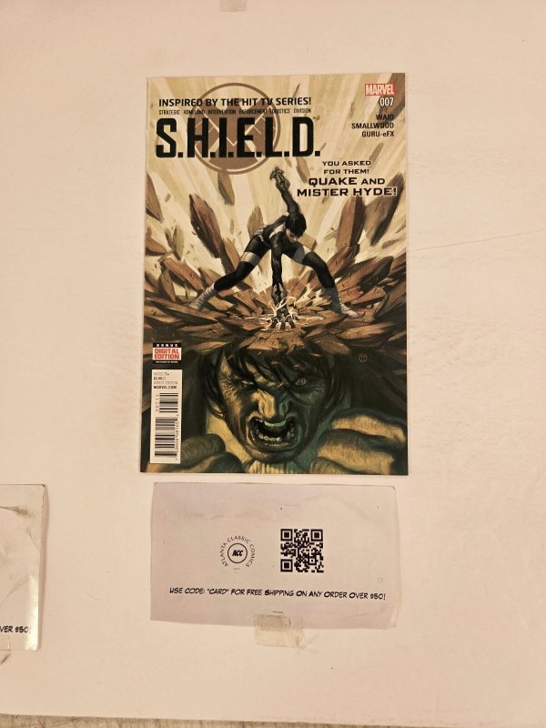 S.h.i.e.l.d #7 (Marvel Comics), raw comic book in NM condition — front cover