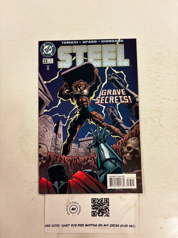 Steel #33 (DC Comics), raw comic book in NM condition — front cover