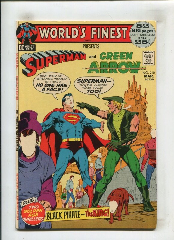 Worlds Finest #210 (1972), raw comic book in 8.0 condition — front cover