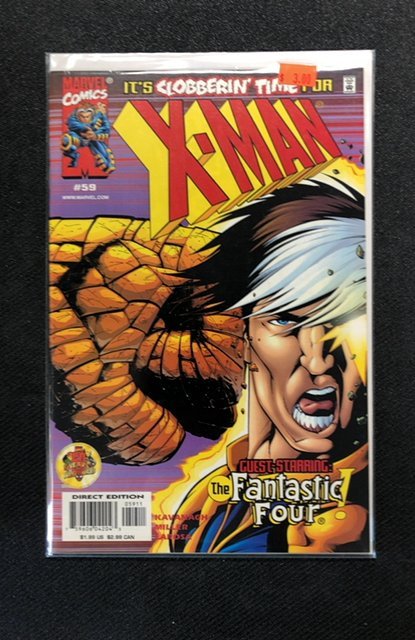 X-Man #59 (Marvel Comics, 2000), raw, ungraded comic book — front cover