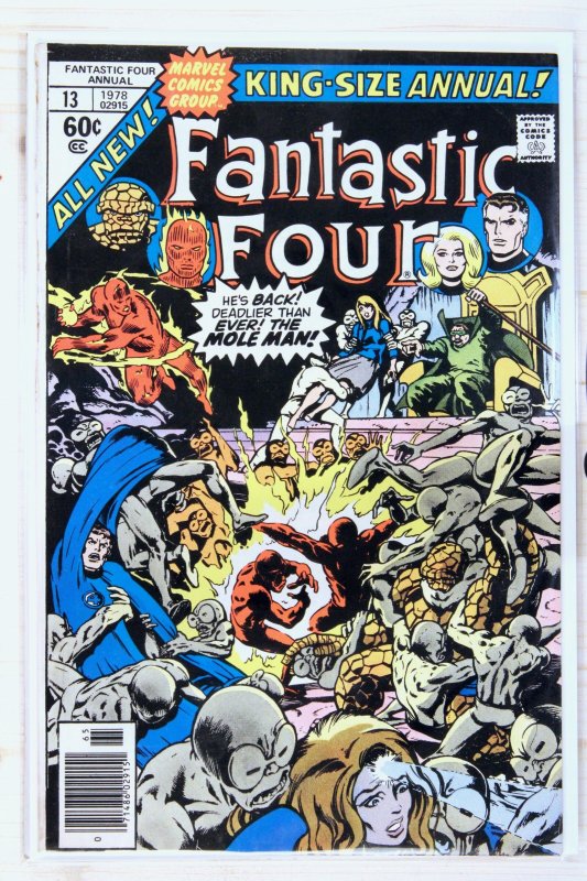 Fantastic Four Annual #13 (Marvel Comics, 1978), raw comic book in VF+ 8.5 condition — front cover