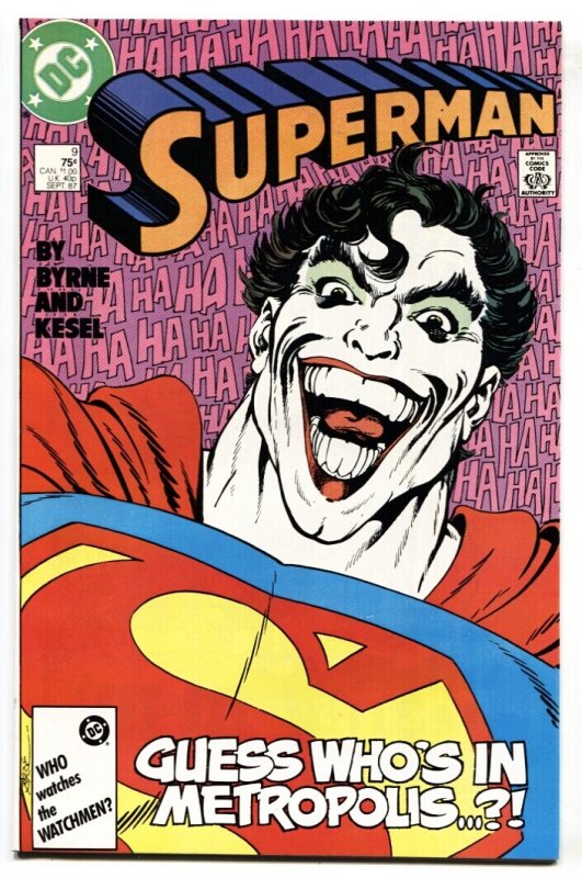 Superman #9 - 1987 - DC - NM- - Comic Book (DC Comics, 1987), raw comic book in NM- condition — front cover