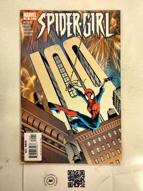 Spider-Girl #100 (Marvel Comics), raw comic book in NM condition — front cover