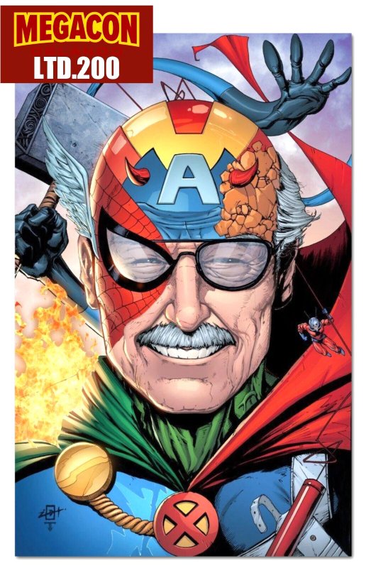 Tribute Stan Lee Megacon Exclusive Variant Raw/foil/sketch Set W/numbered Coa NM, raw comic book in NM condition — front cover