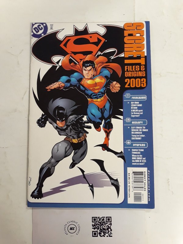 Secret Files & Origins Batman Superman #1 (DC Comics, 2003), raw comic book in NM condition — front cover