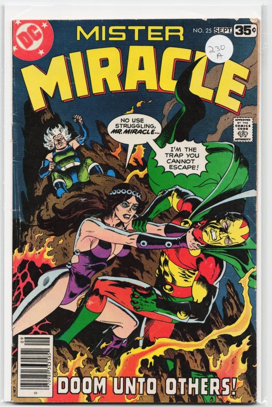 Mister Miracle #25 (DC Comics, 1978), raw, ungraded comic book — front cover