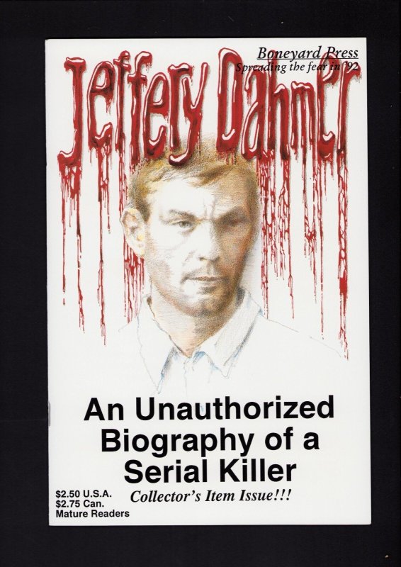 Jeffery Dahmer - Eric Gnoff Cover Art / 1st Print (9.0/9.2) 1992 (1992), raw comic book in 9.0 condition — front cover