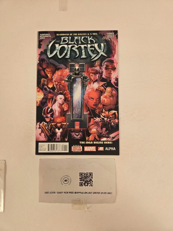 Black Vortex Alpha #1 (Marvel Comics), raw comic book in NM condition — front cover