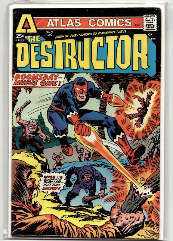 Destructor #4 (Atlas Comics, 1975), raw, ungraded comic book — front cover