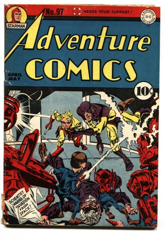 Adventure #97 - 1945 - DC - VG- - Comic Book (DC Comics, 1945), raw comic book in VG- condition — front cover
