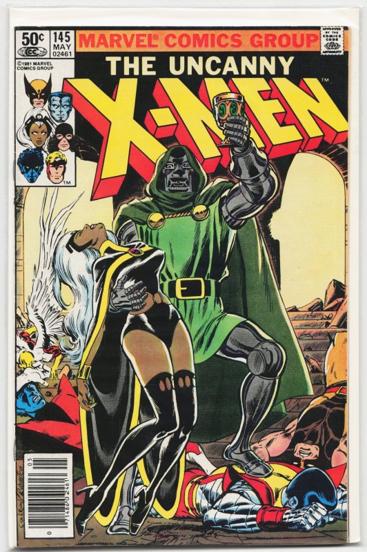 The Uncanny X-Men #145 (Marvel Comics, 1981), raw, ungraded comic book — front cover