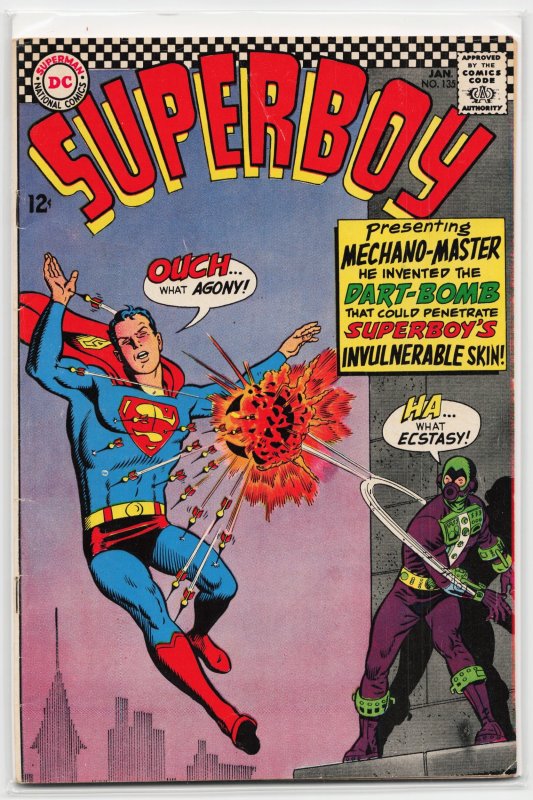 Superboy #135 (DC Comics, 1967), raw, ungraded comic book — front cover