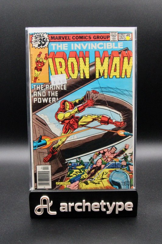Iron Man #121 (Marvel Comics, 1979), raw, ungraded comic book — front cover
