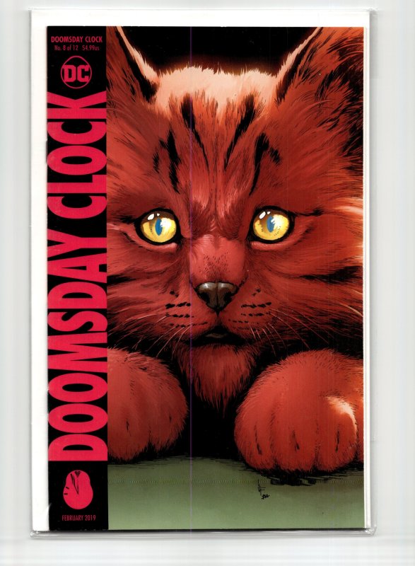 Doomsday Clock #8 (DC Comics, 2019), raw, ungraded comic book — front cover