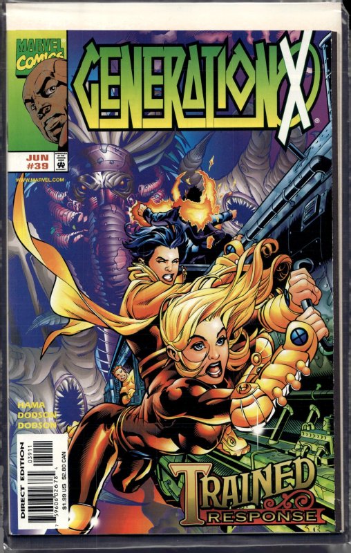Generation X #39 (Marvel Comics, 1998), raw, ungraded comic book — front cover