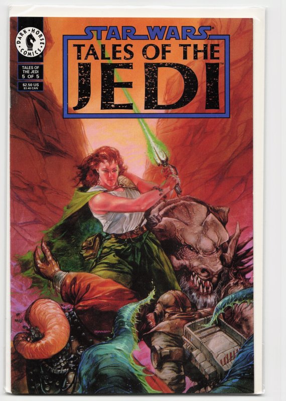 Star Wars: Tales of the Jedi #5 (Dark Horse Comics, 1994), raw, ungraded comic book — front cover