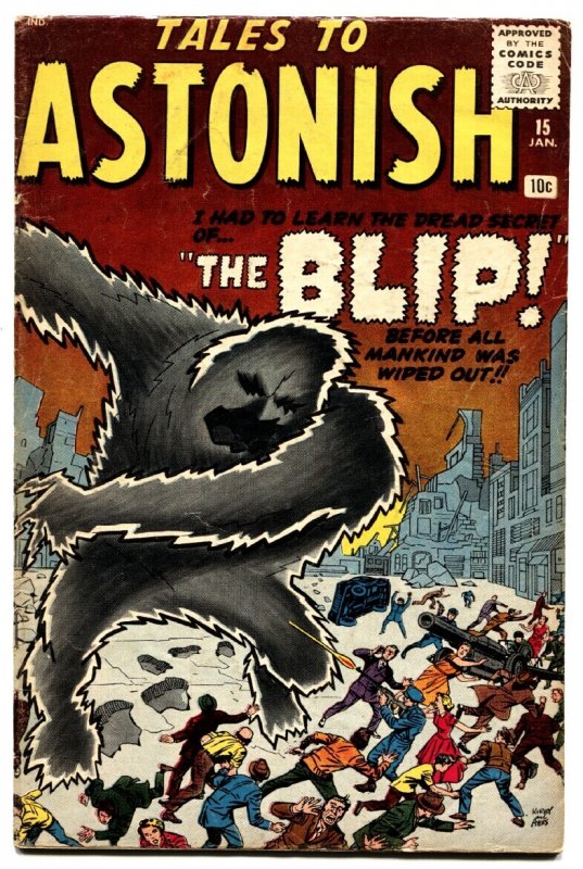 Tales to Astonish #15-1961-Blip-Marvel-Kirby-Ditko-Horror Art (Marvel Comics, 1961), raw, ungraded comic book — front cover
