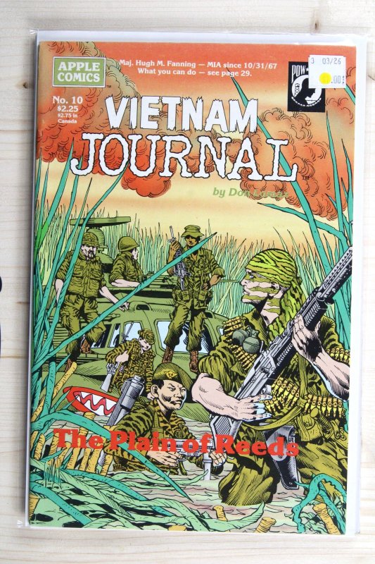 Vietnam Journal #10 (1989), raw comic book in NM- 9.2 condition — front cover
