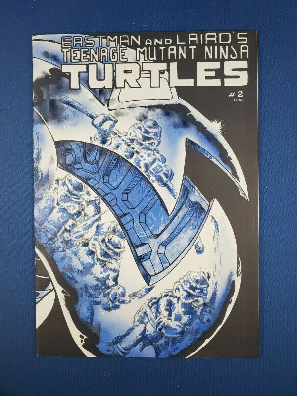 TMNT #2 (Mirage Studios, 1985), raw comic book in VF condition — front cover